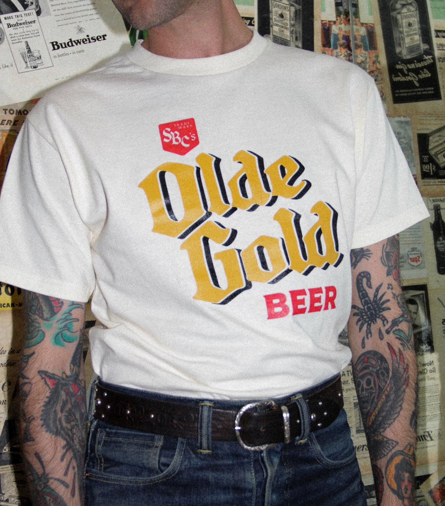 Front Logo | Cream Tee